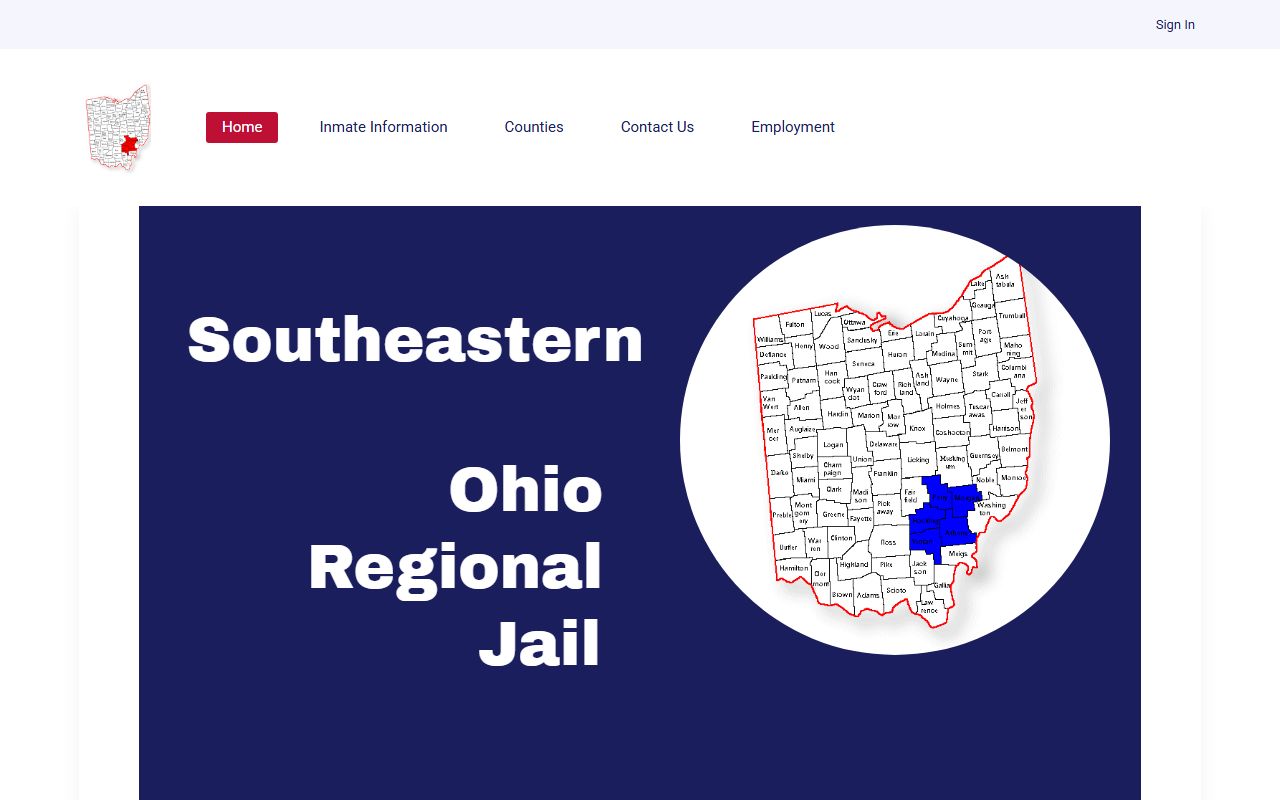 Southeastern Ohio Regional Jail official site for Athens County inmate lookup